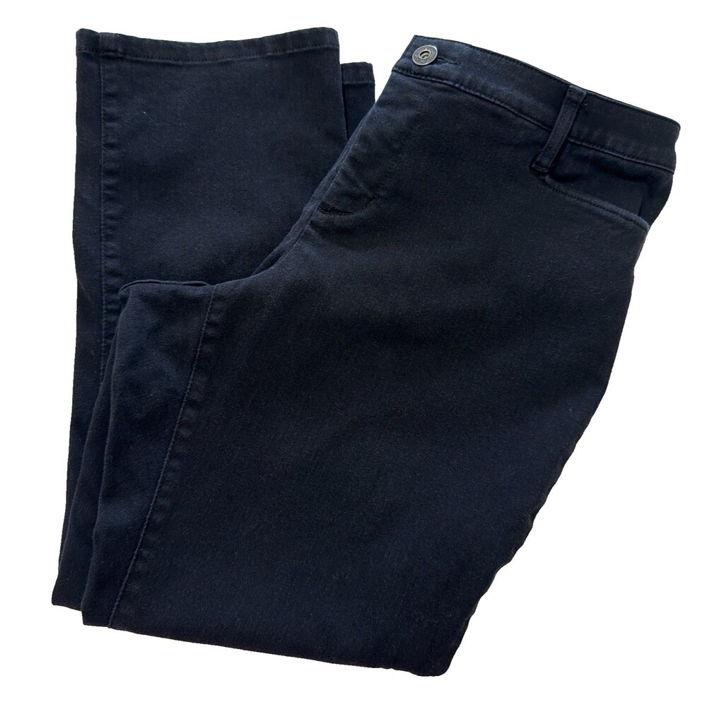Cj Banks Black Jeans Straight Leg Stretch “signature slimming” 14w PETITE